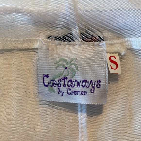 Bathing suit/Swimsuit cover up/see through mesh pants, adjustable waist bottoms - Picture 2 of 3